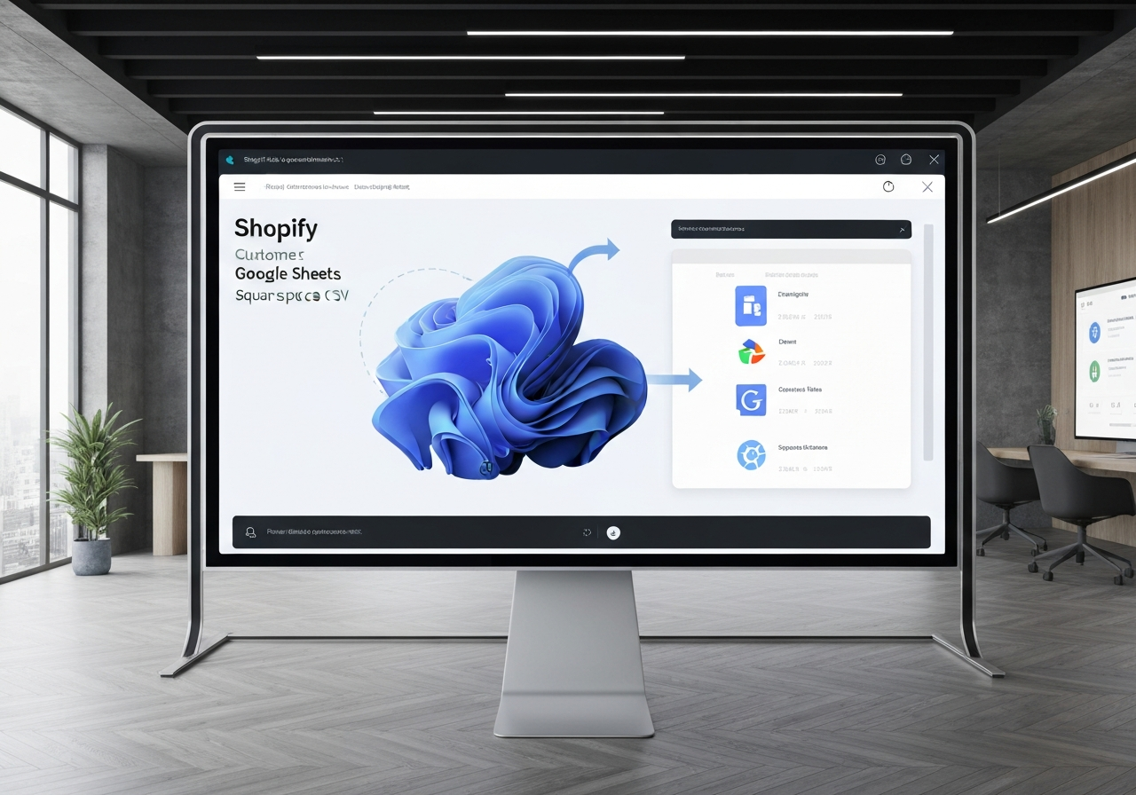 ИИ агент: Экспорт клиентов Shopify в Google Sheets и CSV для Squarespace