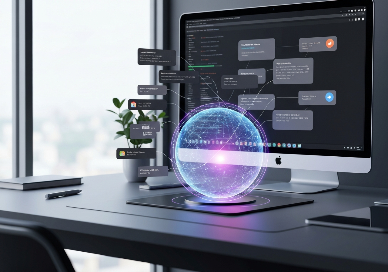 ИИ агент: Коррекция, сокращение и перевод текста через Mac Shortcuts