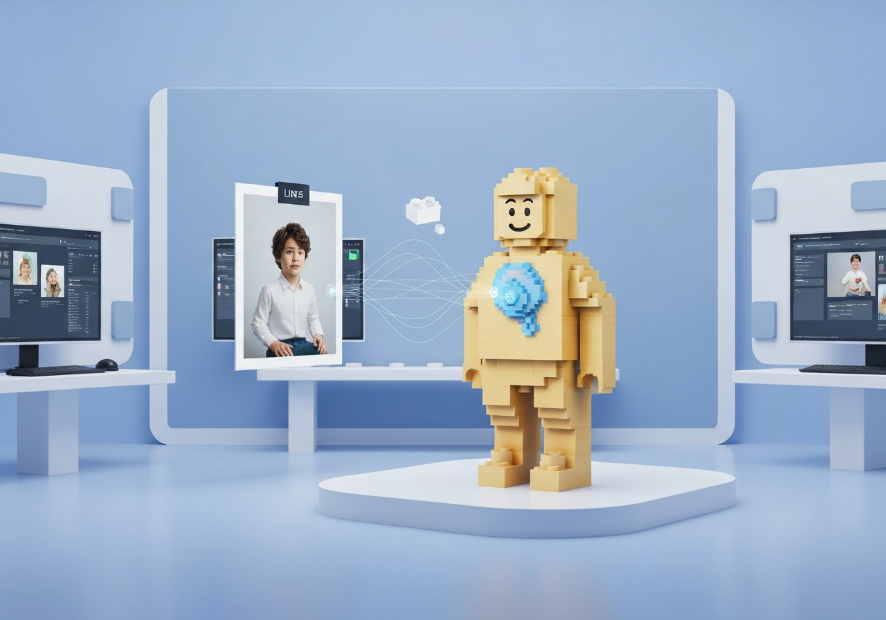 ИИ агент: Преобразует фото в LEGO‑стиль и возвращает результат в чат LINE