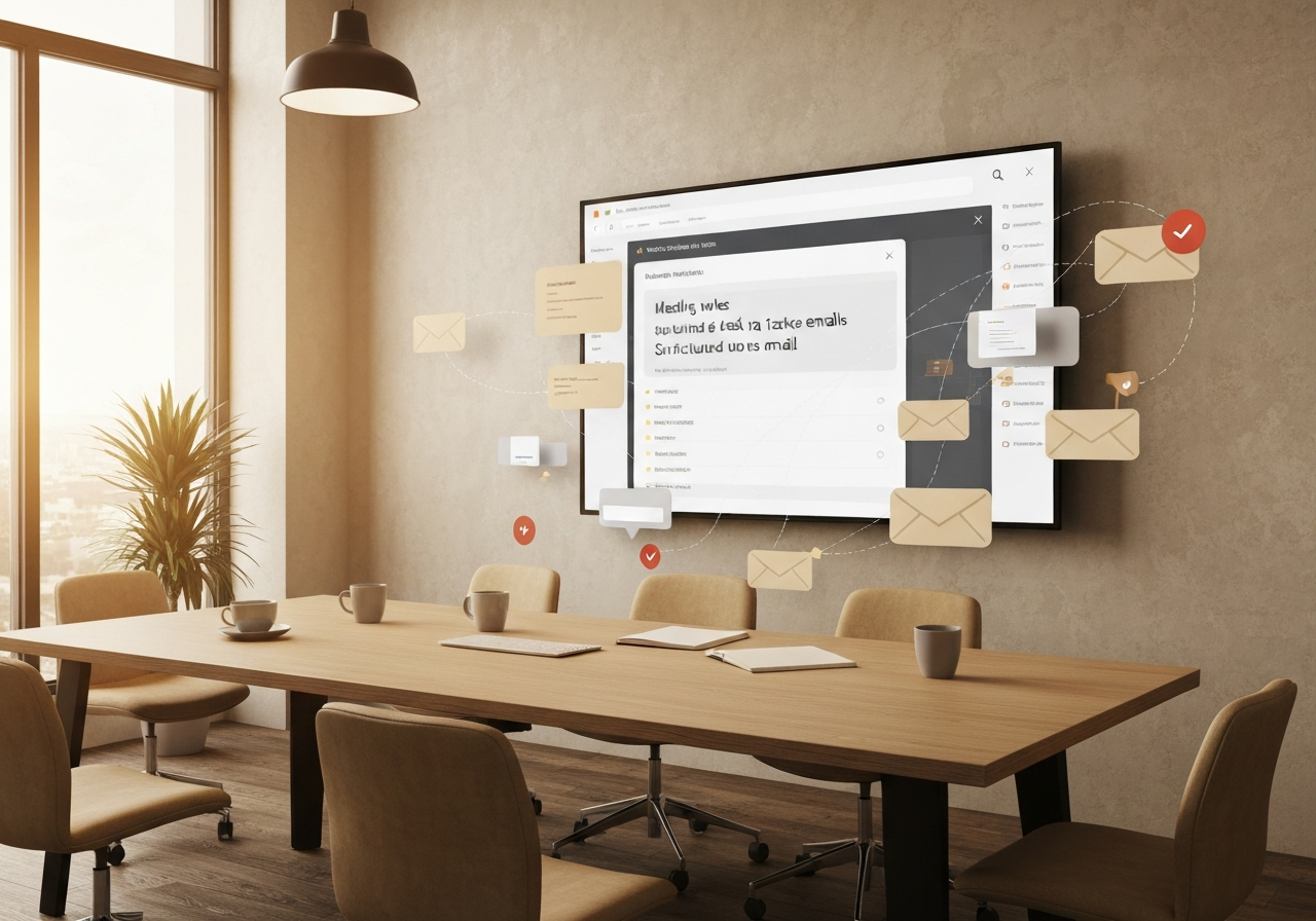 ИИ агент: Преобразует заметки встреч в задачи, документы и письма