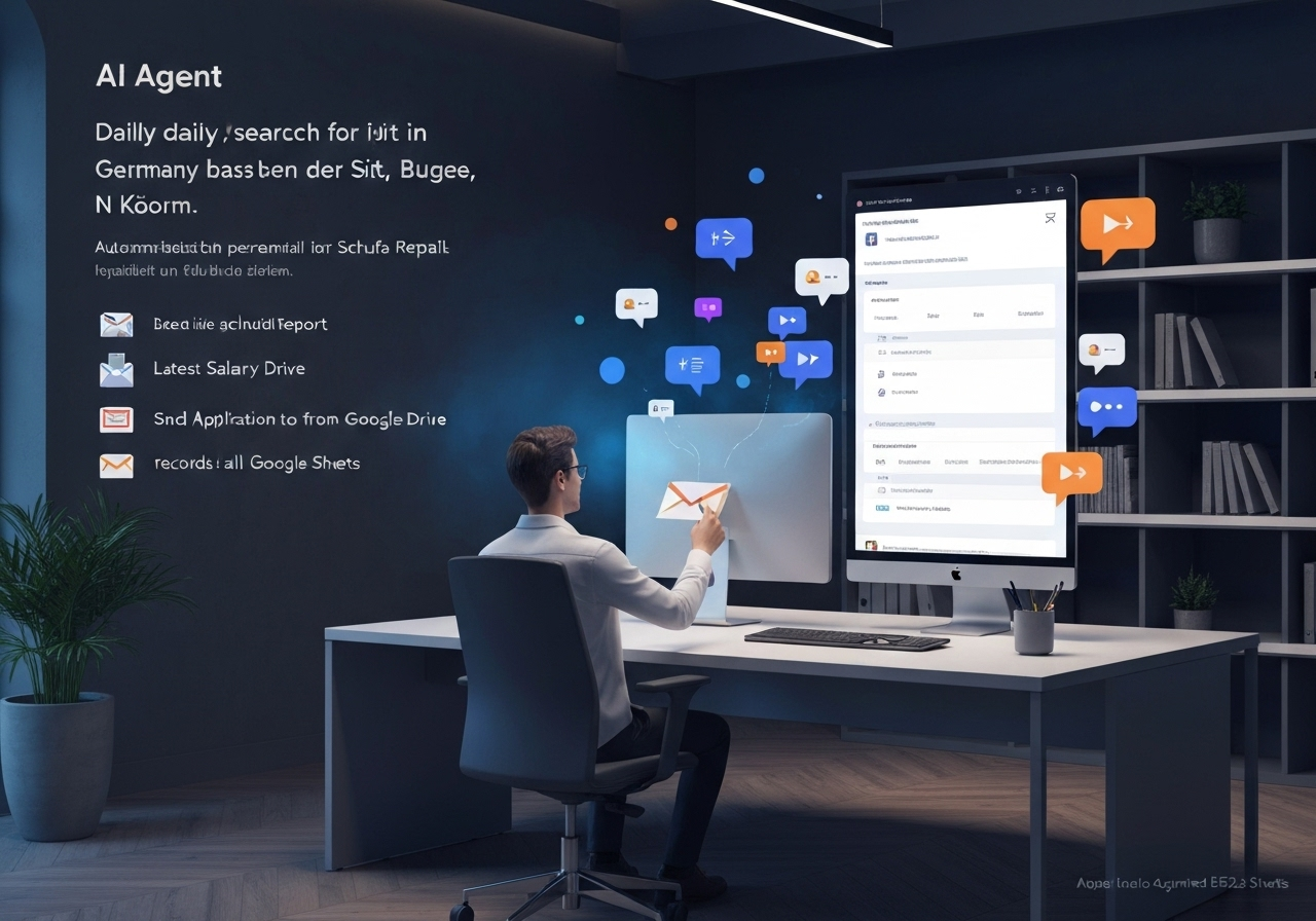 ИИ агент: Автоматический поиск и отправка заявок на аренду квартир в Германии