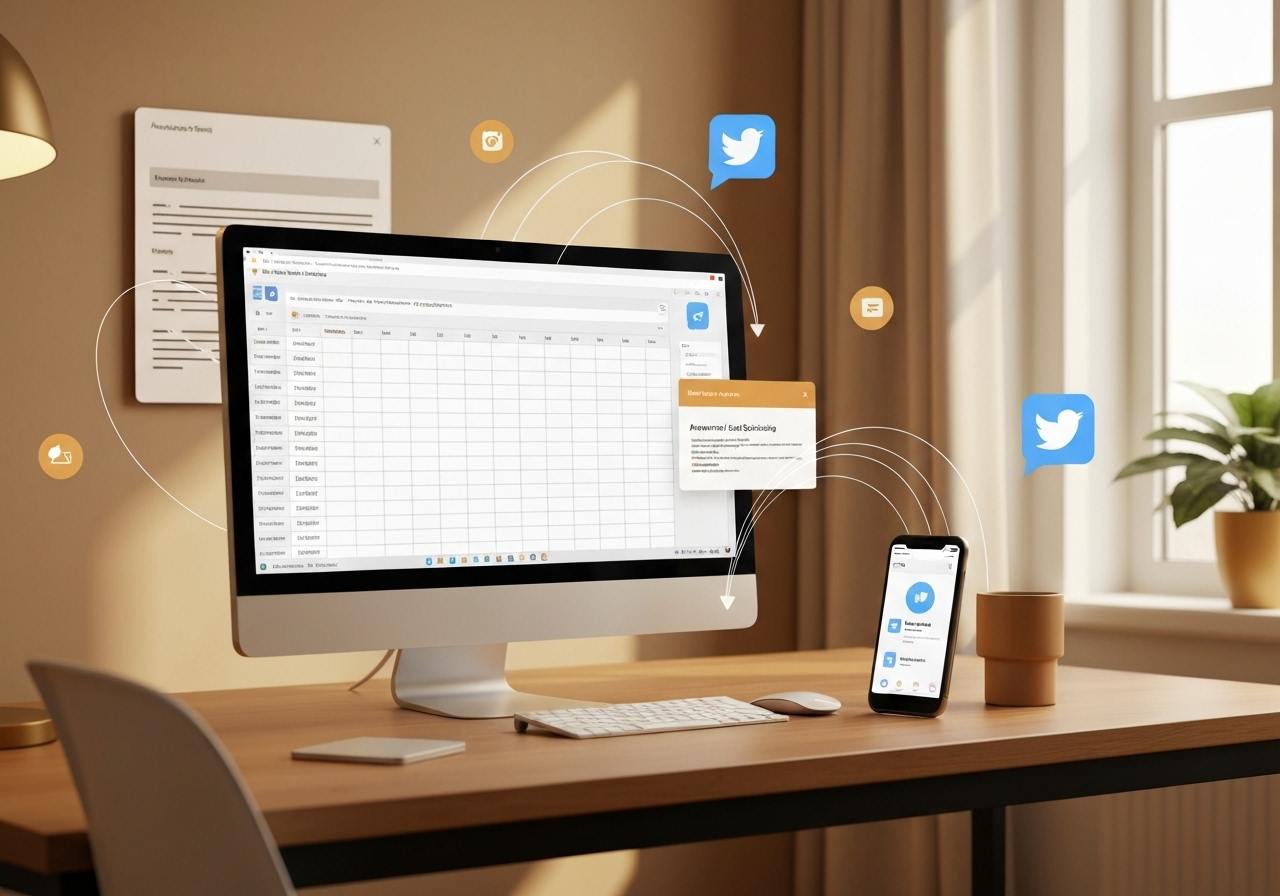 ИИ агент: Регулярная публикация твитов из таблиц Google Sheets