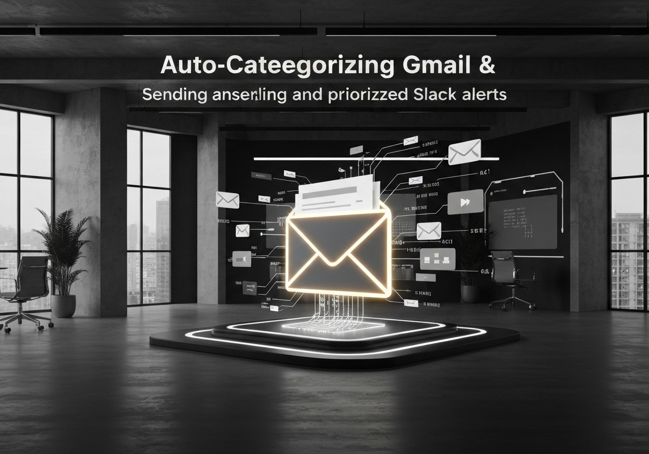 ИИ агент: Автоматическая классификация писем Gmail с приоритетными уведомлениями в Slack