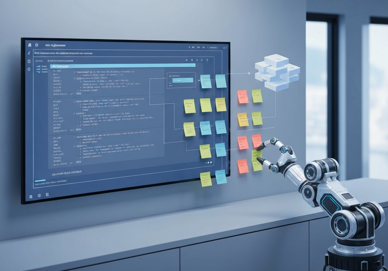 ИИ агент: Автоматическая документация процессов в наглядные стикеры