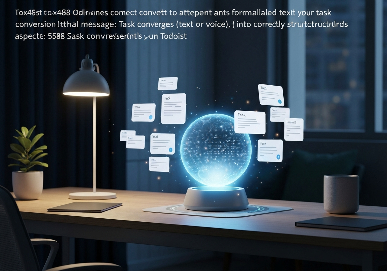 ИИ агент: Преобразование естественных команд в задачи и управление Todoist