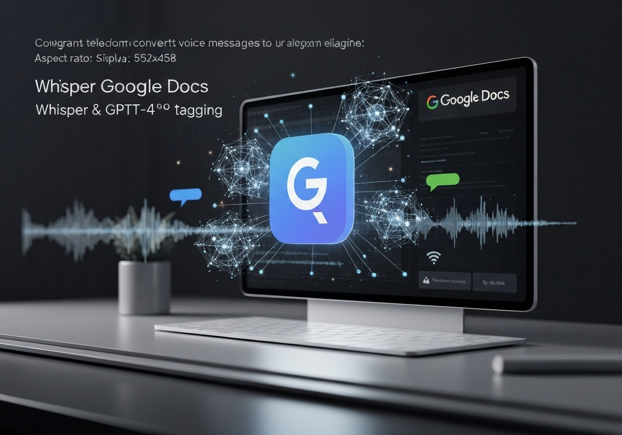 ИИ агент: Сохранение голосовых сообщений Telegram в структурированные Google Docs