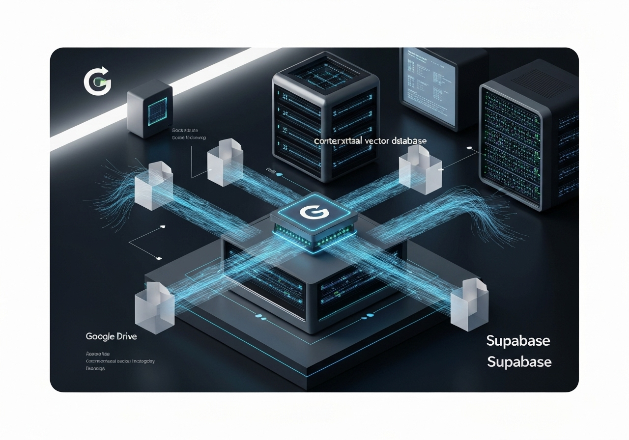 ИИ агент: Синхронизация Google Drive в векторную базу Supabase для RAG
