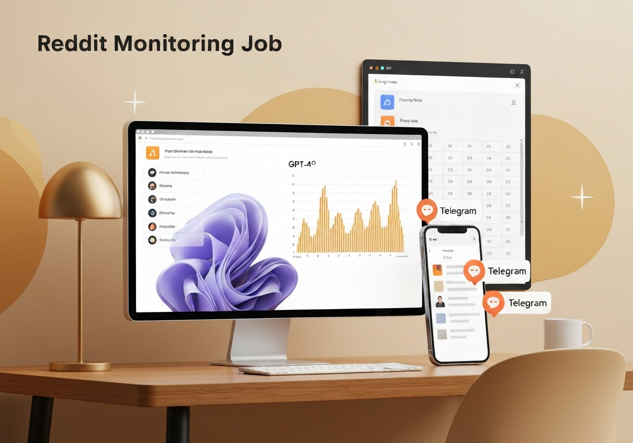 ИИ агент: Поиск и рассылка релевантных вакансий из Reddit в Telegram