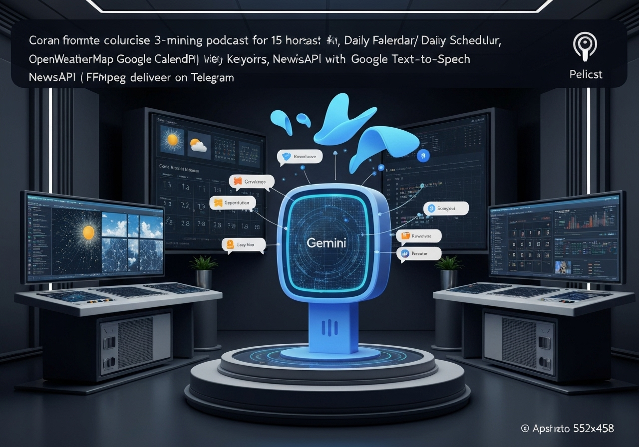 ИИ агент: Утренний подкаст — прогноз, расписание и новости
