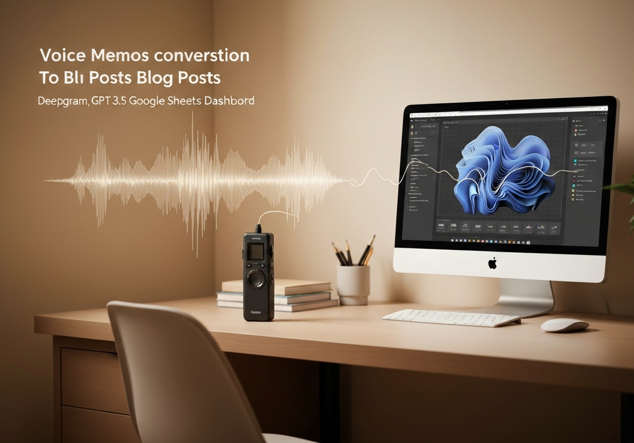 ИИ агент: Преобразует голосовые заметки в готовые блог‑посты