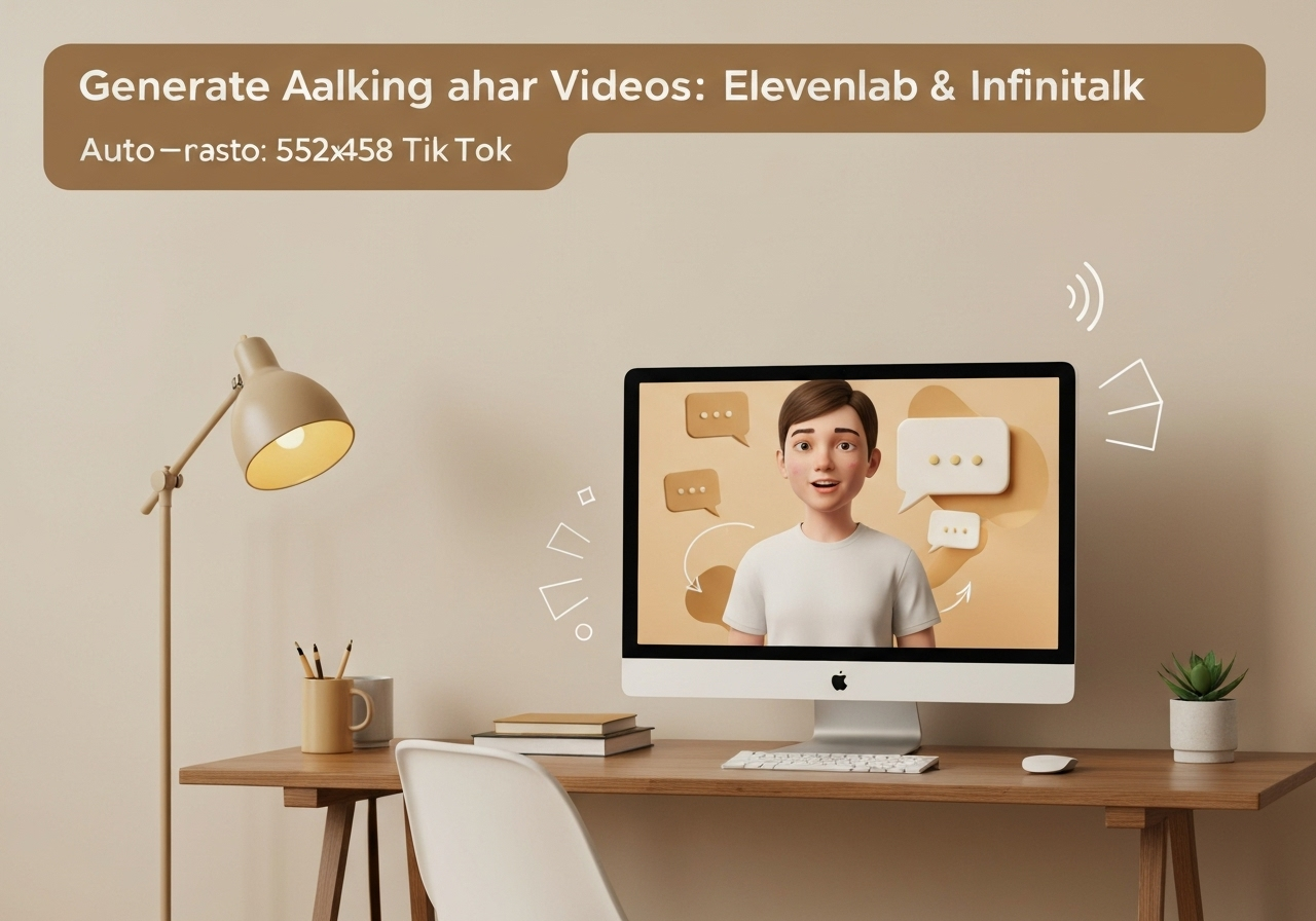 ИИ агент: Генерация говорящих аватаров из фото и публикация в TikTok