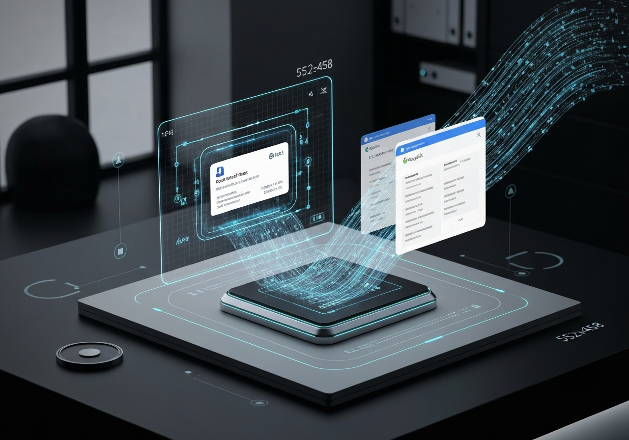 ИИ агент: Быстрое внесение контактов из фото визиток