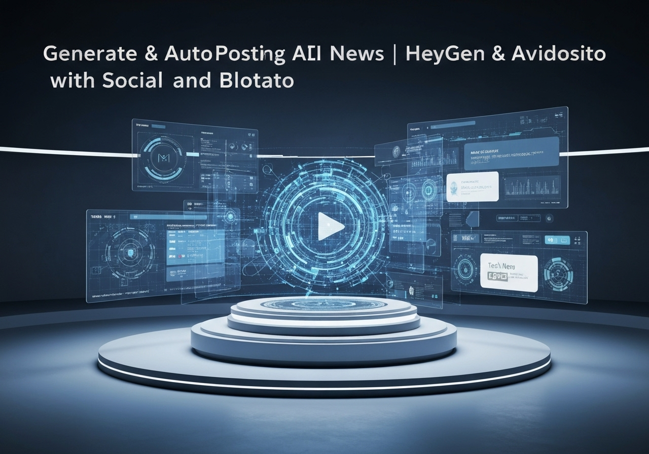 ИИ агент: Ежедневные короткие AI-аватар видео о техновостях