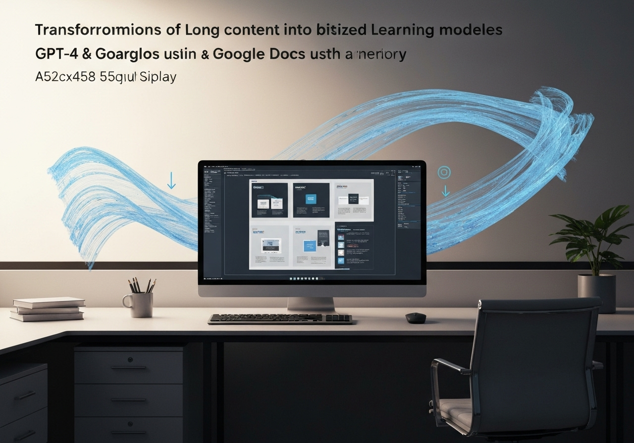 ИИ агент: Преобразует длинные тексты в 2–3-минутные обучающие модули