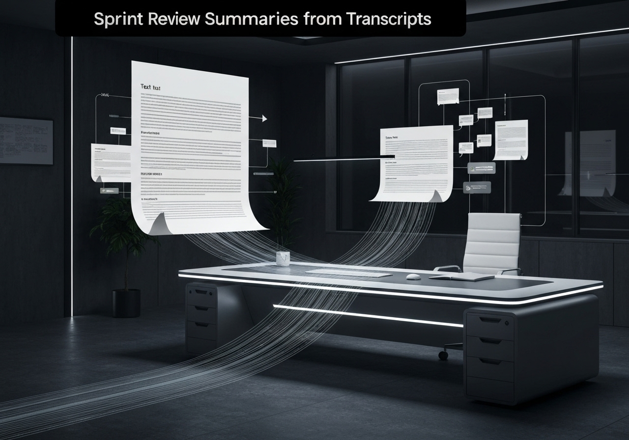 ИИ агент: Сводки Sprint Review из транскриптов