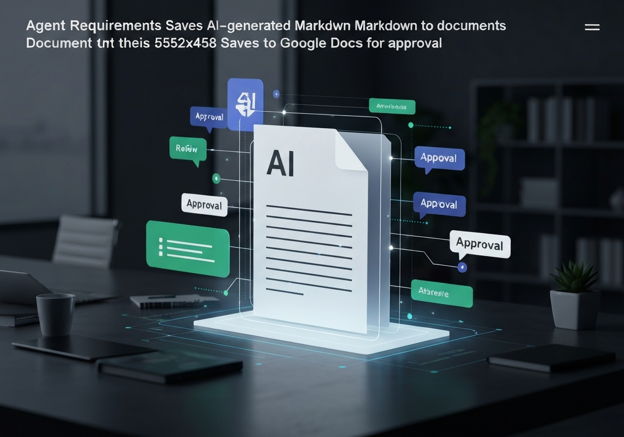 ИИ агент: Сохраняет AI-сгенерированный Markdown в Google Docs после проверки