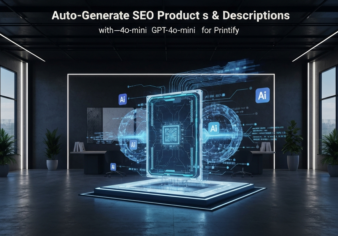 ИИ агент: Автогенерация SEO названий и описаний товаров для Printify