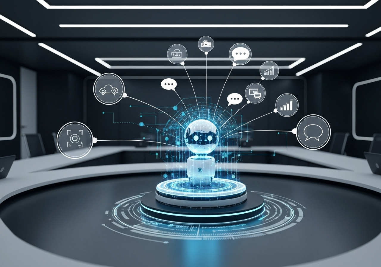 ИИ агент: Многофункциональный чат-центр с интеллектуальным распределением сервисов