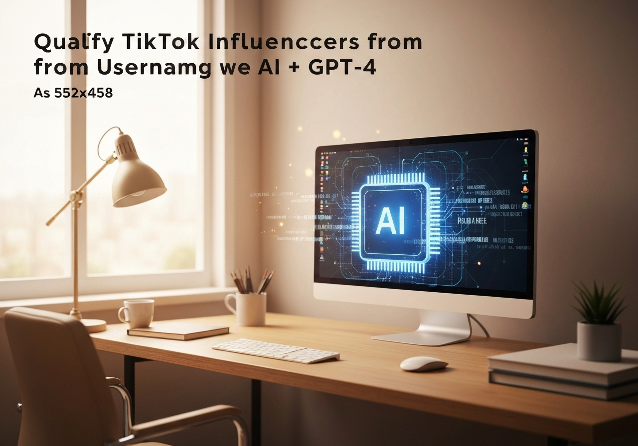 ИИ агент: Квалификация TikTok‑инфлюенсеров по username