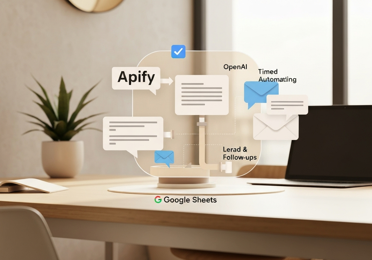 ИИ агент: Непрерывный поток целевых контактов с AI‑парсингом и email‑фоллоу