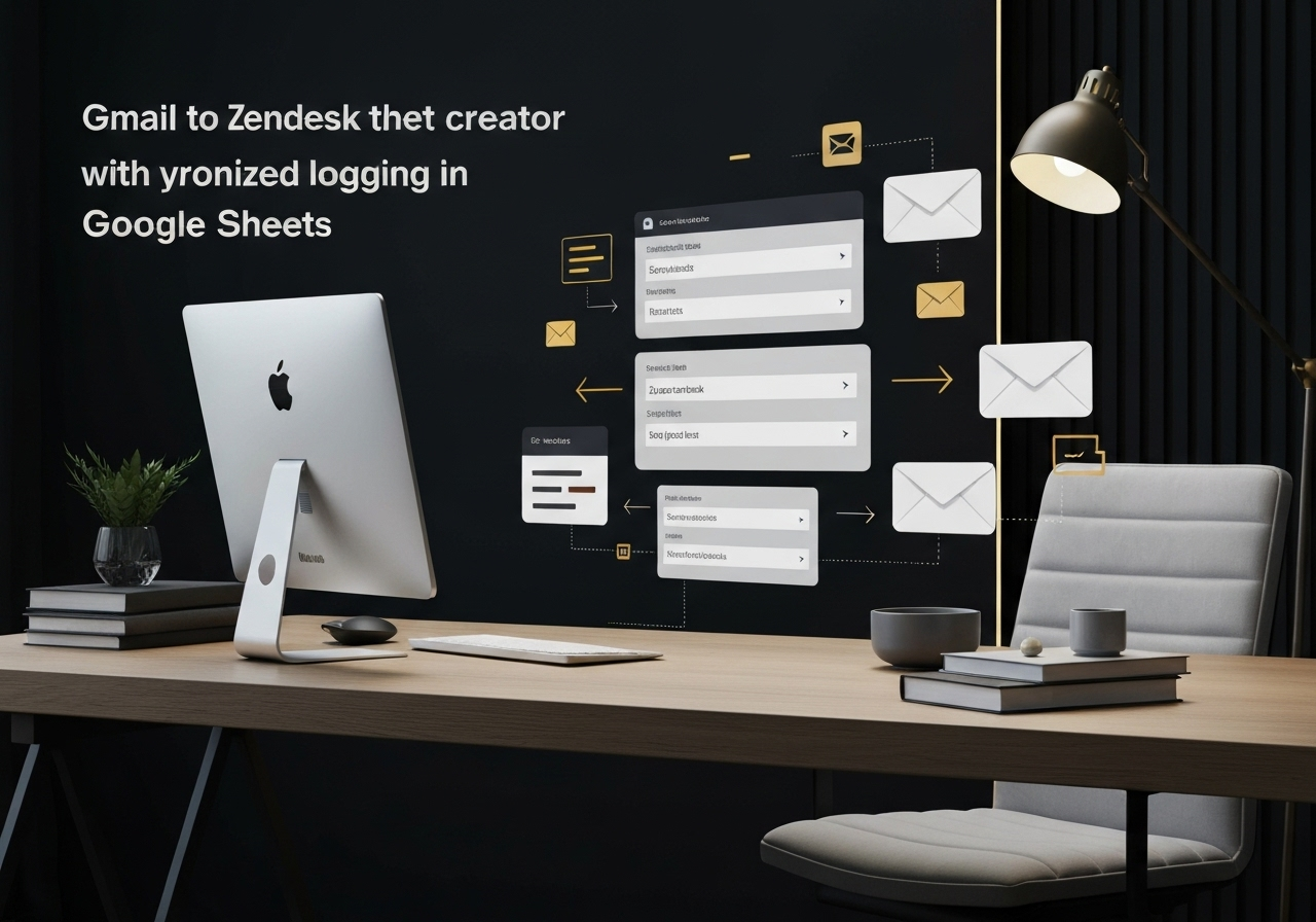 Превращает письма Gmail в тикеты Zendesk с логом в Google Sheets
