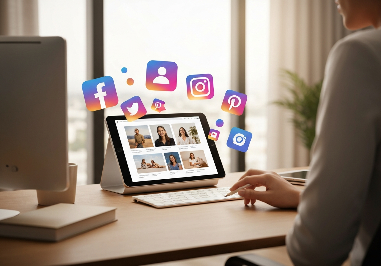 ИИ агент: Быстрое создание креативов для Facebook, Instagram и Pinterest