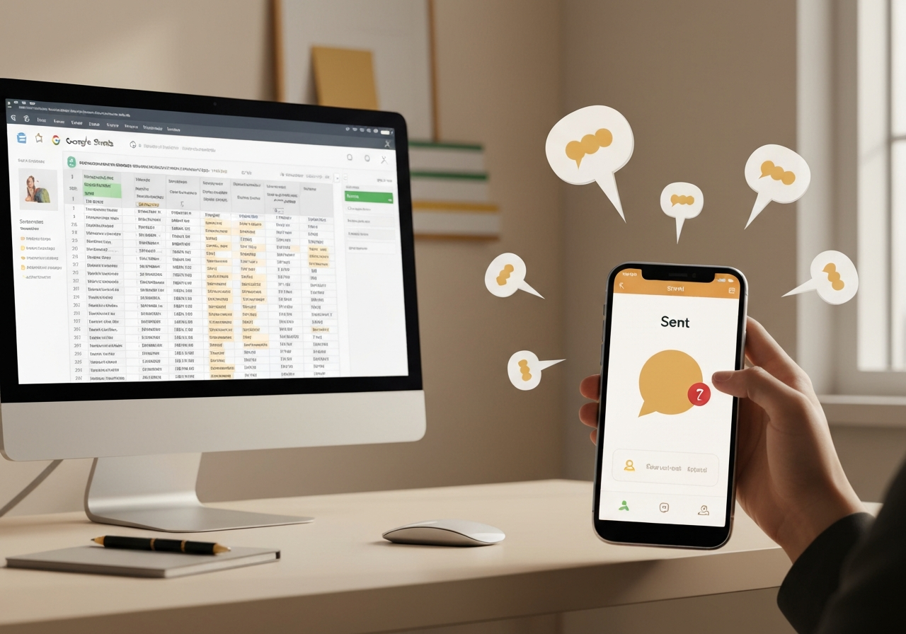ИИ агент: Массовая персональная рассылка SMS из Google Sheets