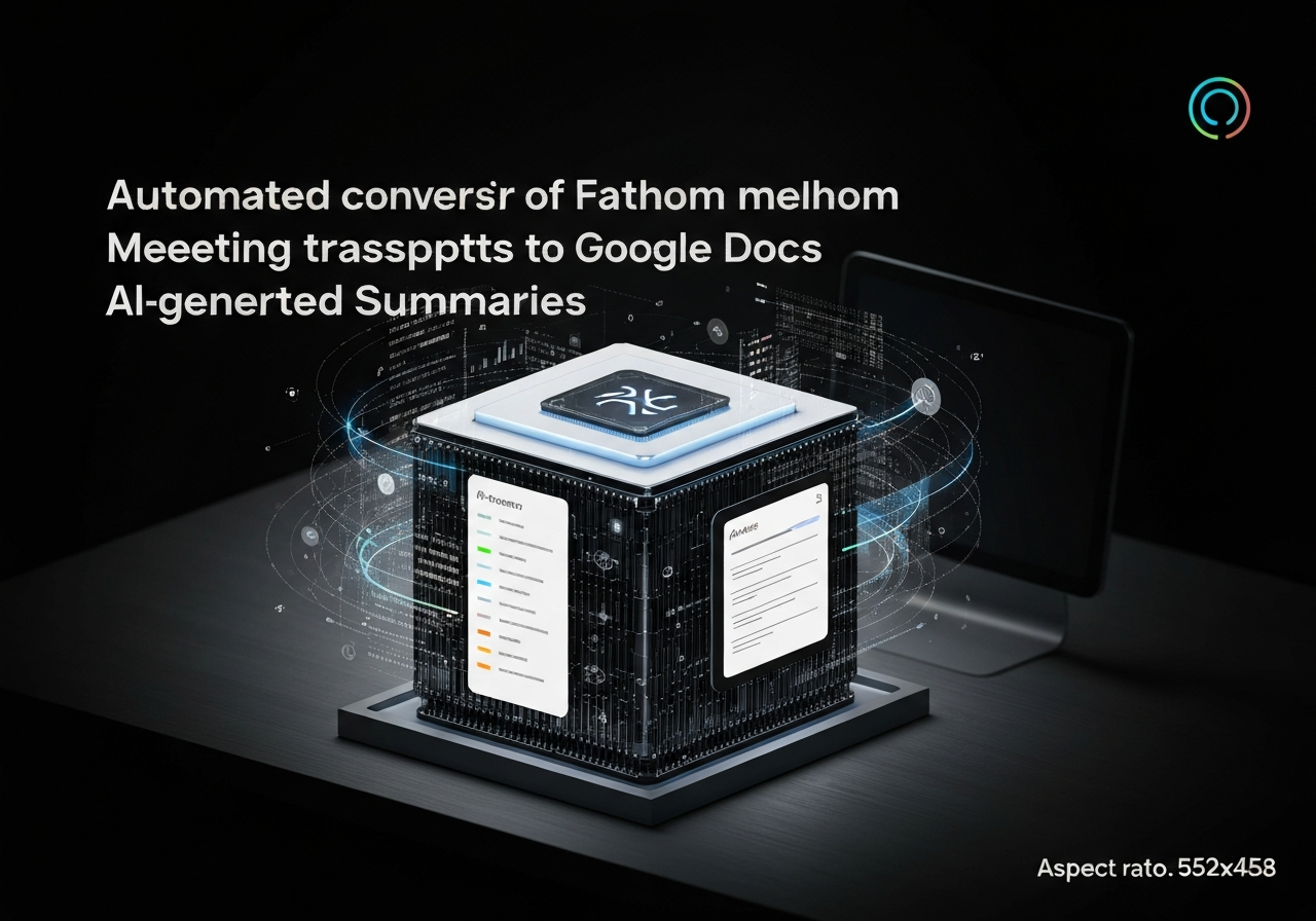 ИИ агент: Преобразует стенограммы встреч в оформленные Google Docs