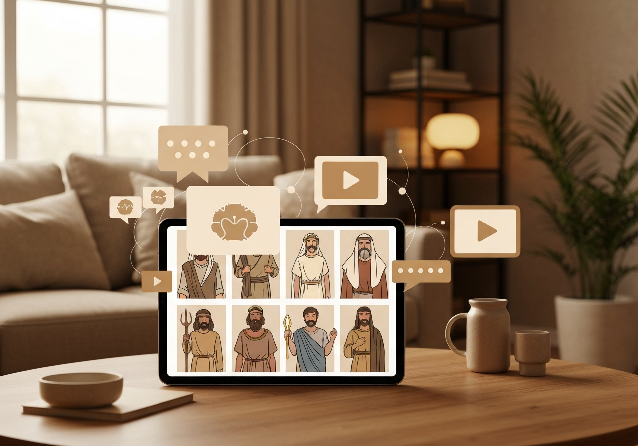 ИИ агент: Генерация кинематографичных влог-идей про библейских персонажей