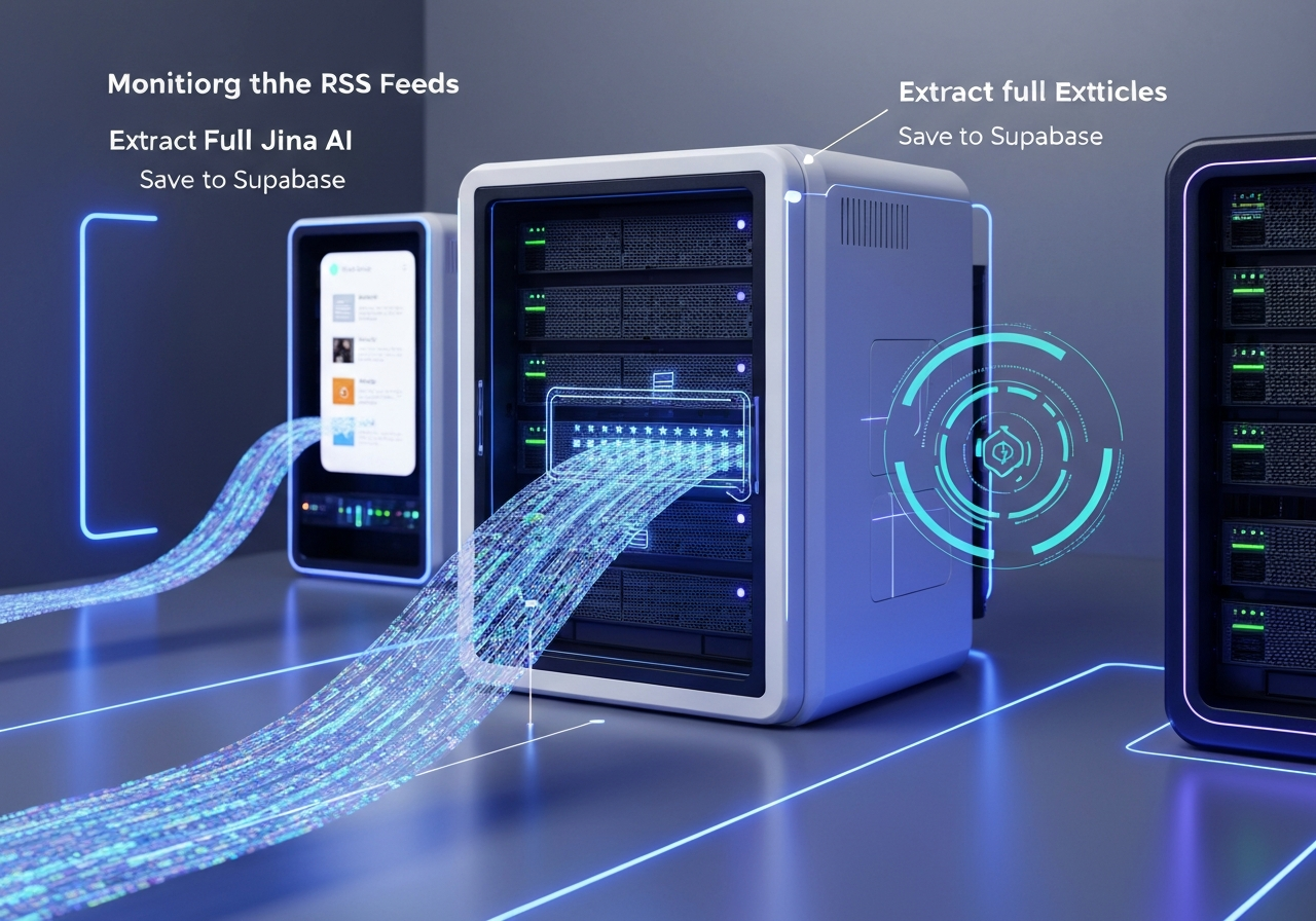 ИИ агент: Сбор полных статей из RSS и сохранение в базу для анализа