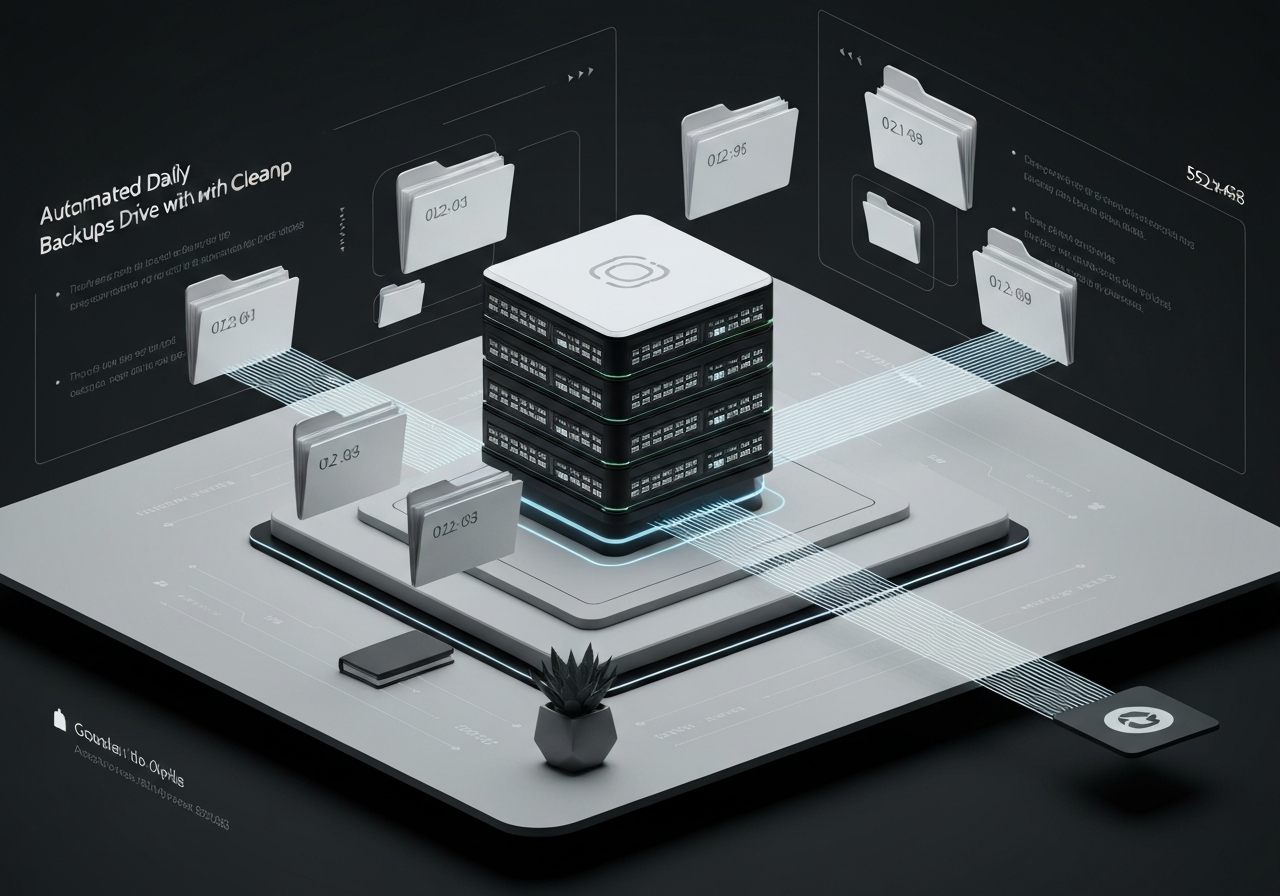 ИИ агент: Ежедневное резервное копирование конфигураций в Google Drive с очисткой
