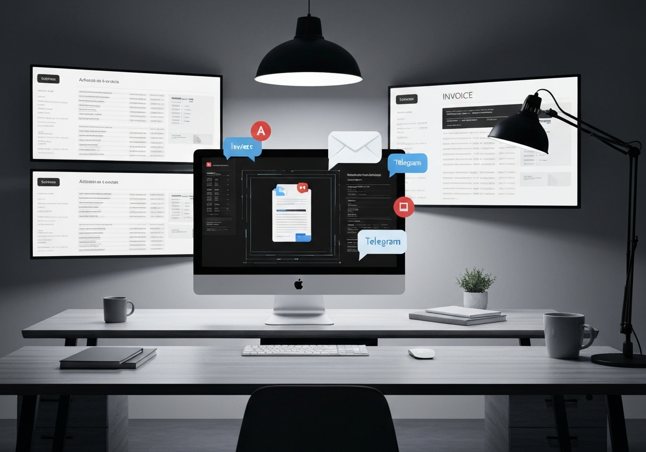 ИИ агент: Создание счетов и уведомление команды через Outlook и Telegram