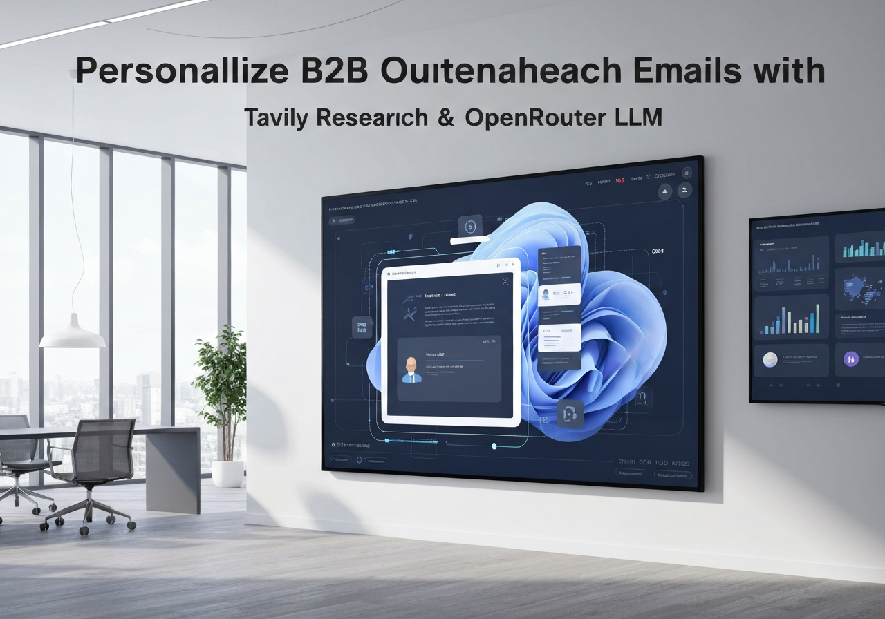 ИИ агент: Персонализированные B2B письма на основе исследований компаний