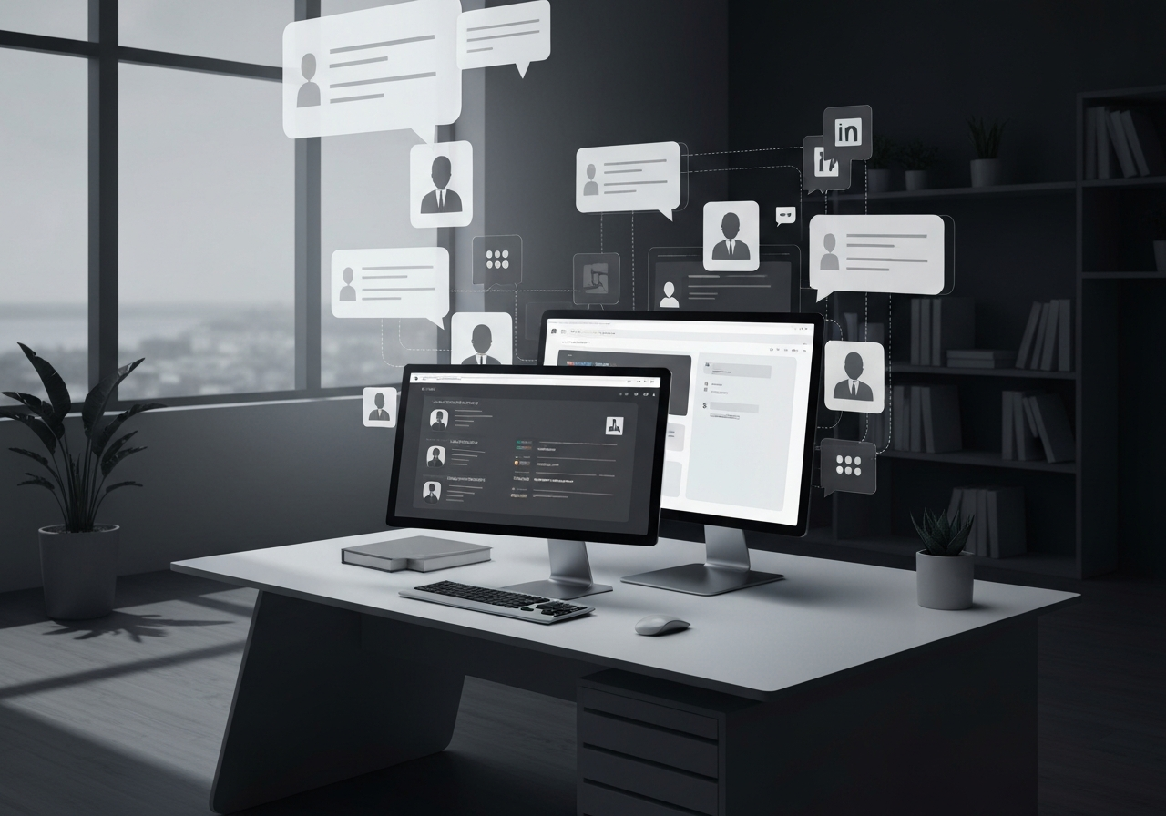 ИИ агент: Извлечение данных LinkedIn из фото и готовые follow-up