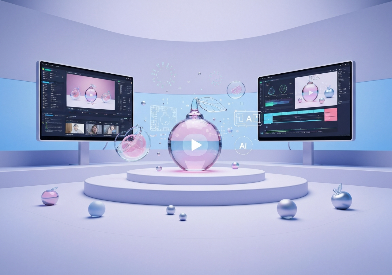 ИИ агент: Создание и публикация ASMR-видео со стеклянными фруктами