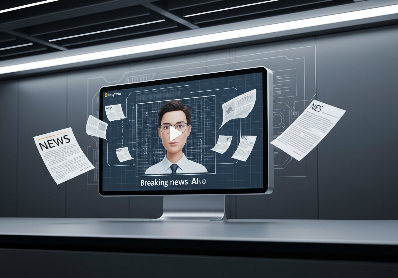 ИИ агент: Превращает рассылки и статьи в короткие видео с AI-ведущим