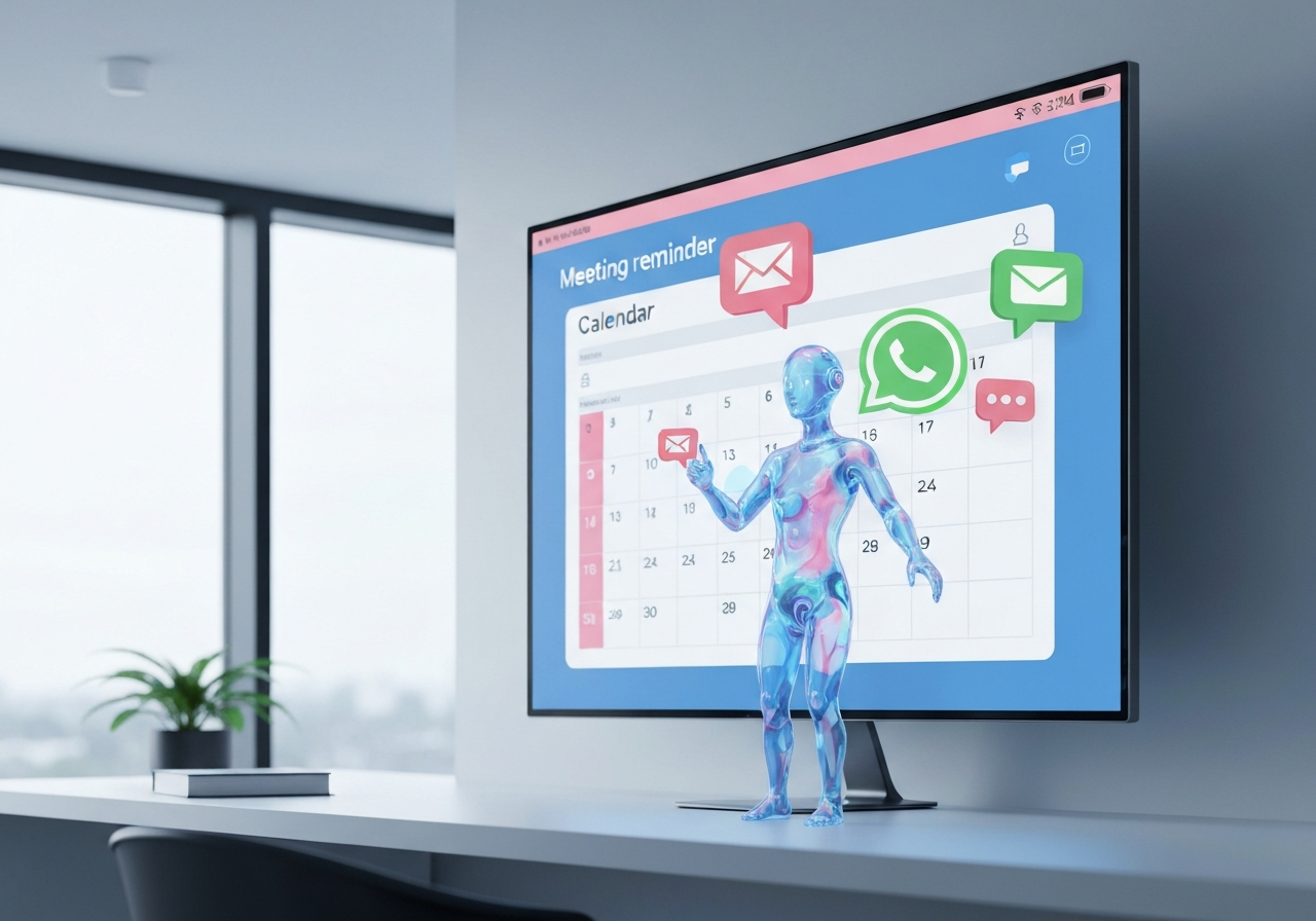 ИИ агент: Снижение неявок на встречи через email и WhatsApp-напоминания