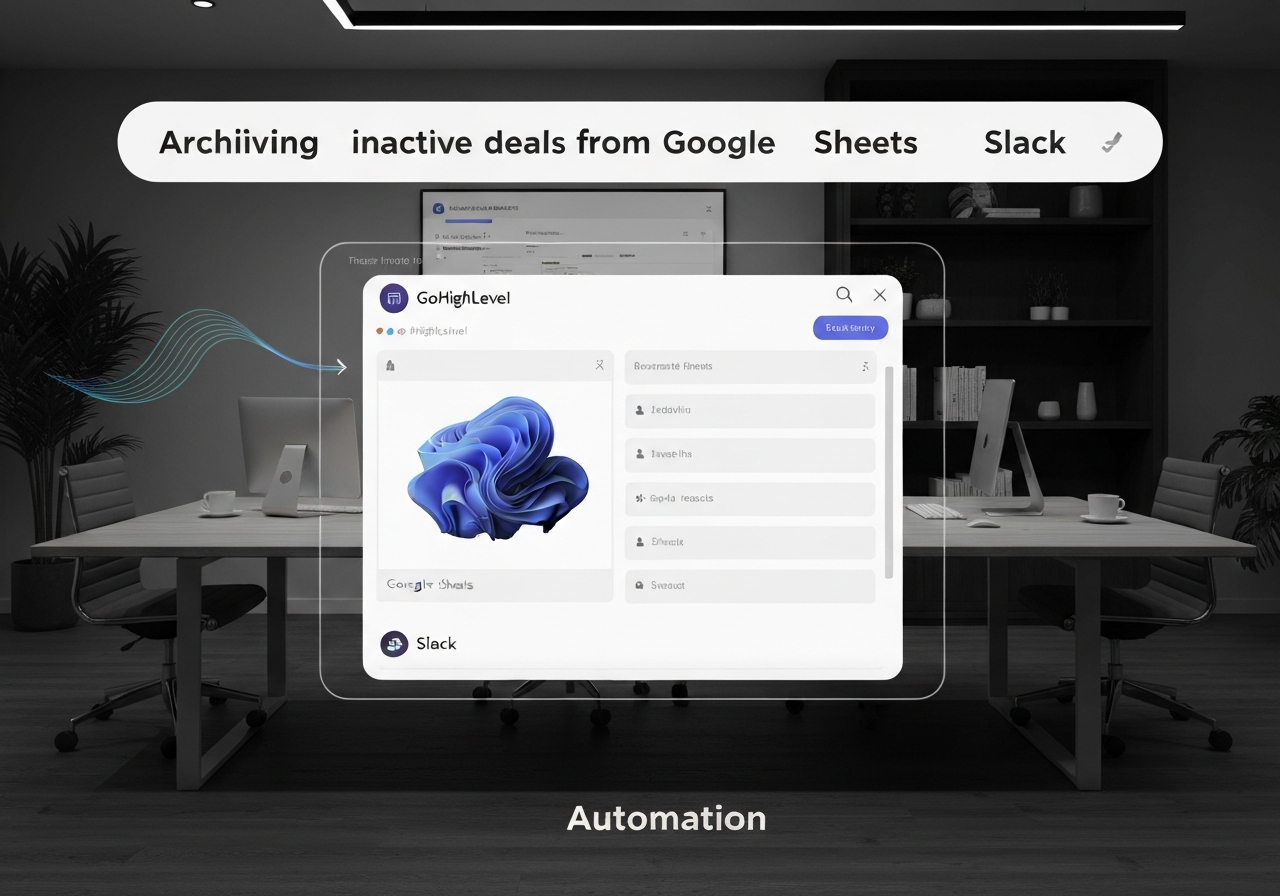 ИИ агент: Архивация неактивных сделок и отчёты для команды продаж