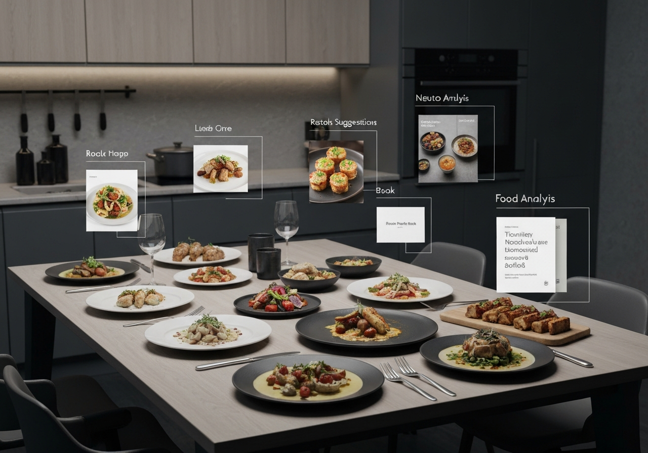 ИИ агент: Фото блюда → рекомендация ресторана и тематической книги