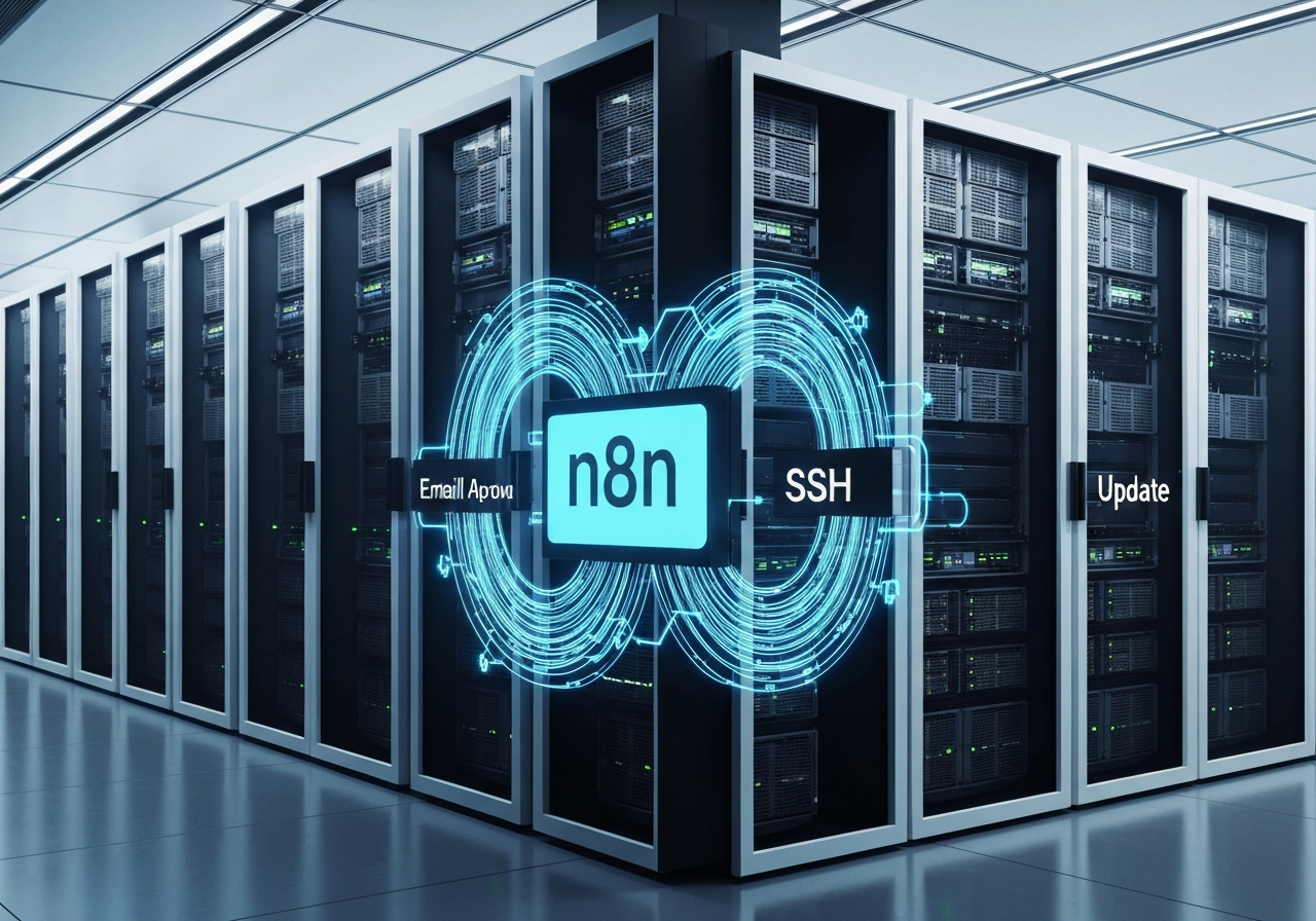 ИИ агент: Обновление Docker-сервиса с email-подтверждением и SSH