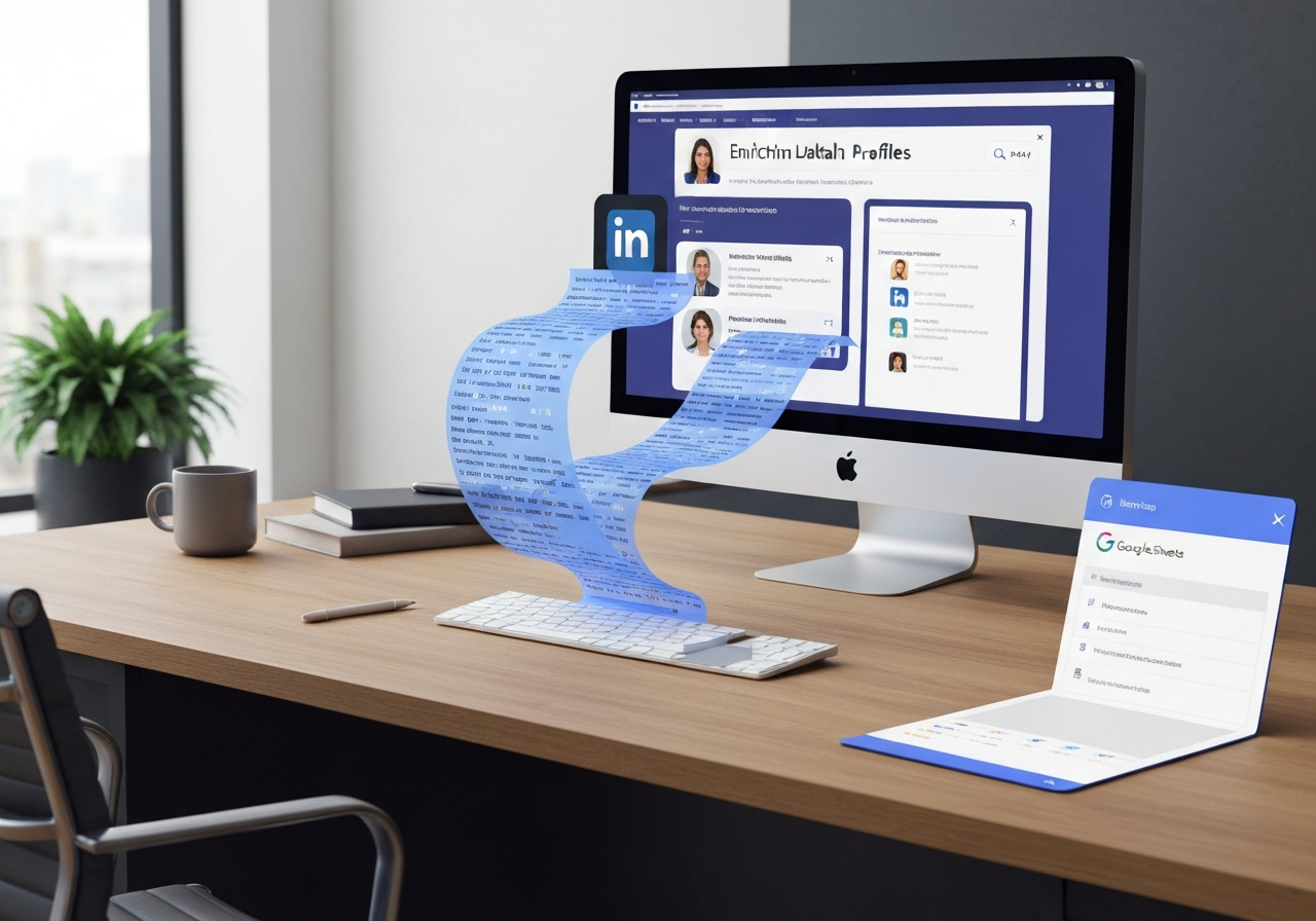 ИИ агент: Автоматическое обогащение контактных списков данными профилей