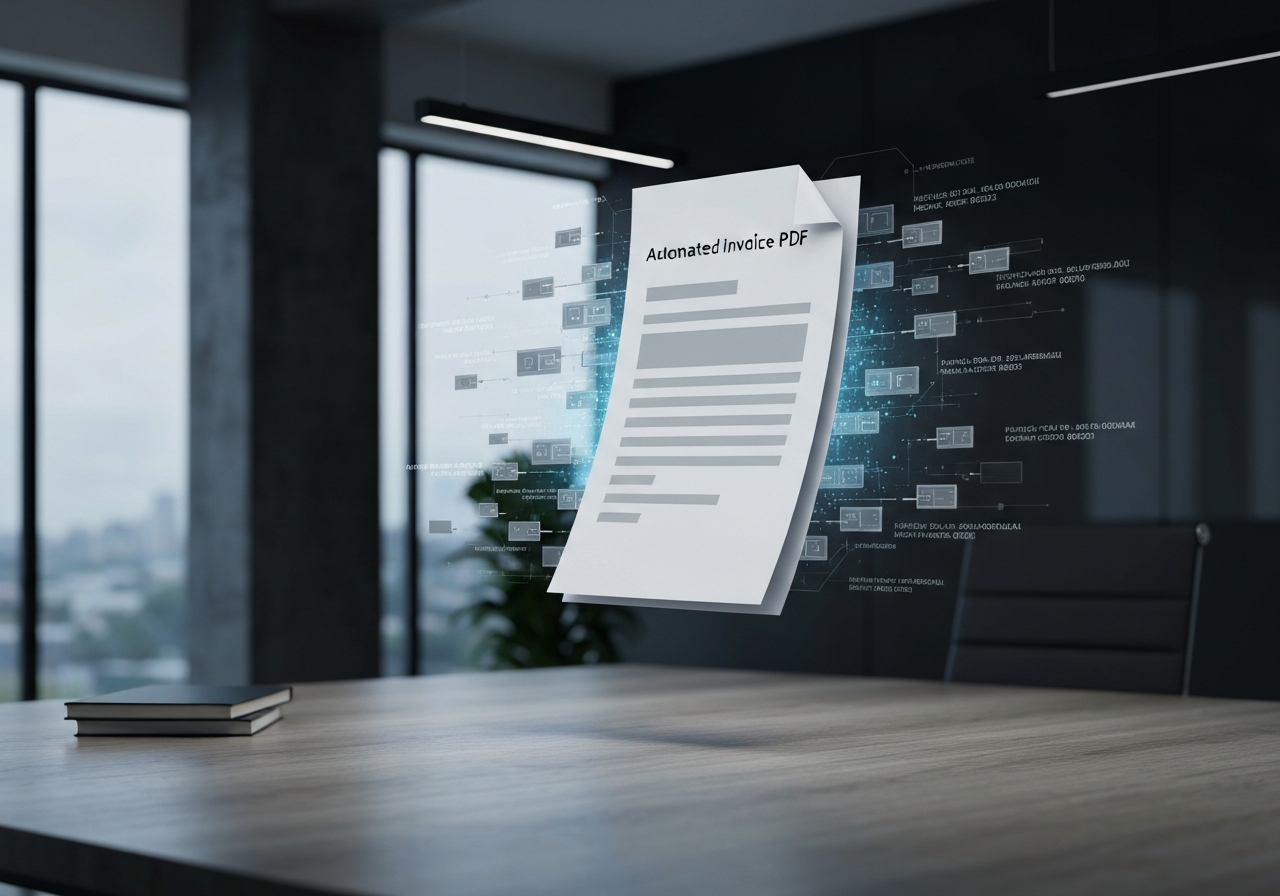 ИИ агент: Создаёт, шифрует и отправляет электронные счета