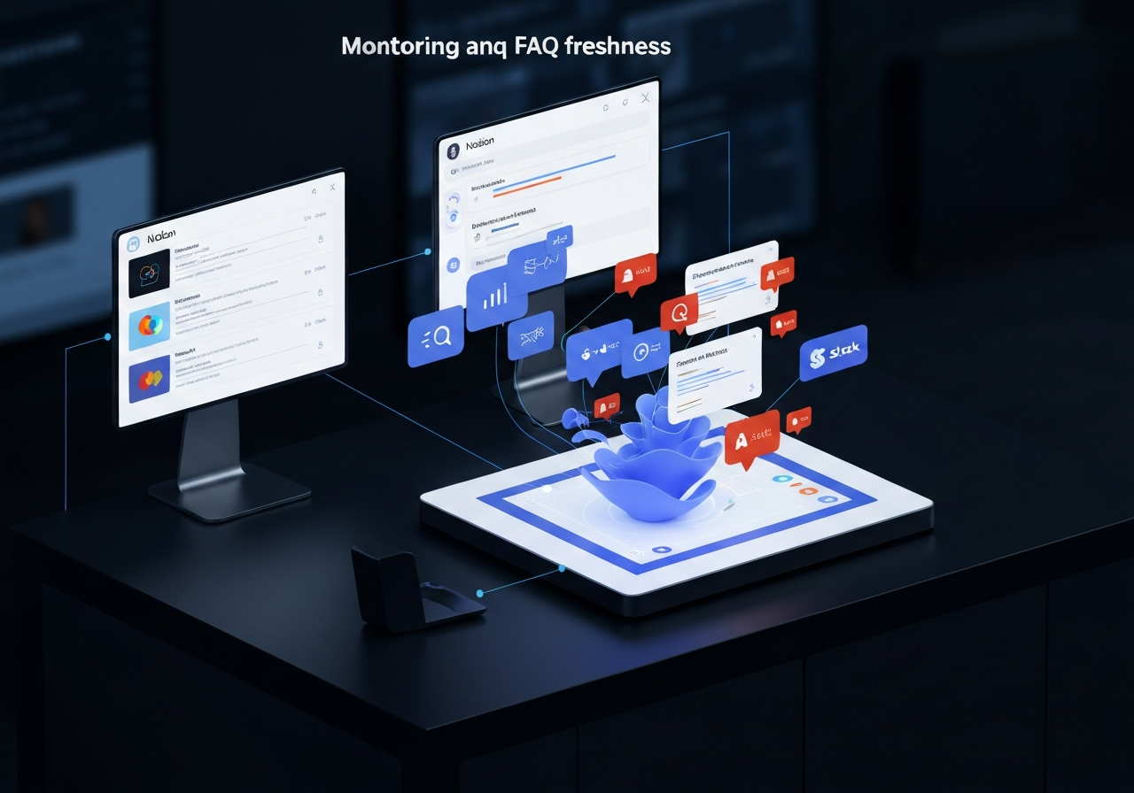 ИИ агент: Мониторинг и отчёт по свежести FAQ с командными оповещениями
