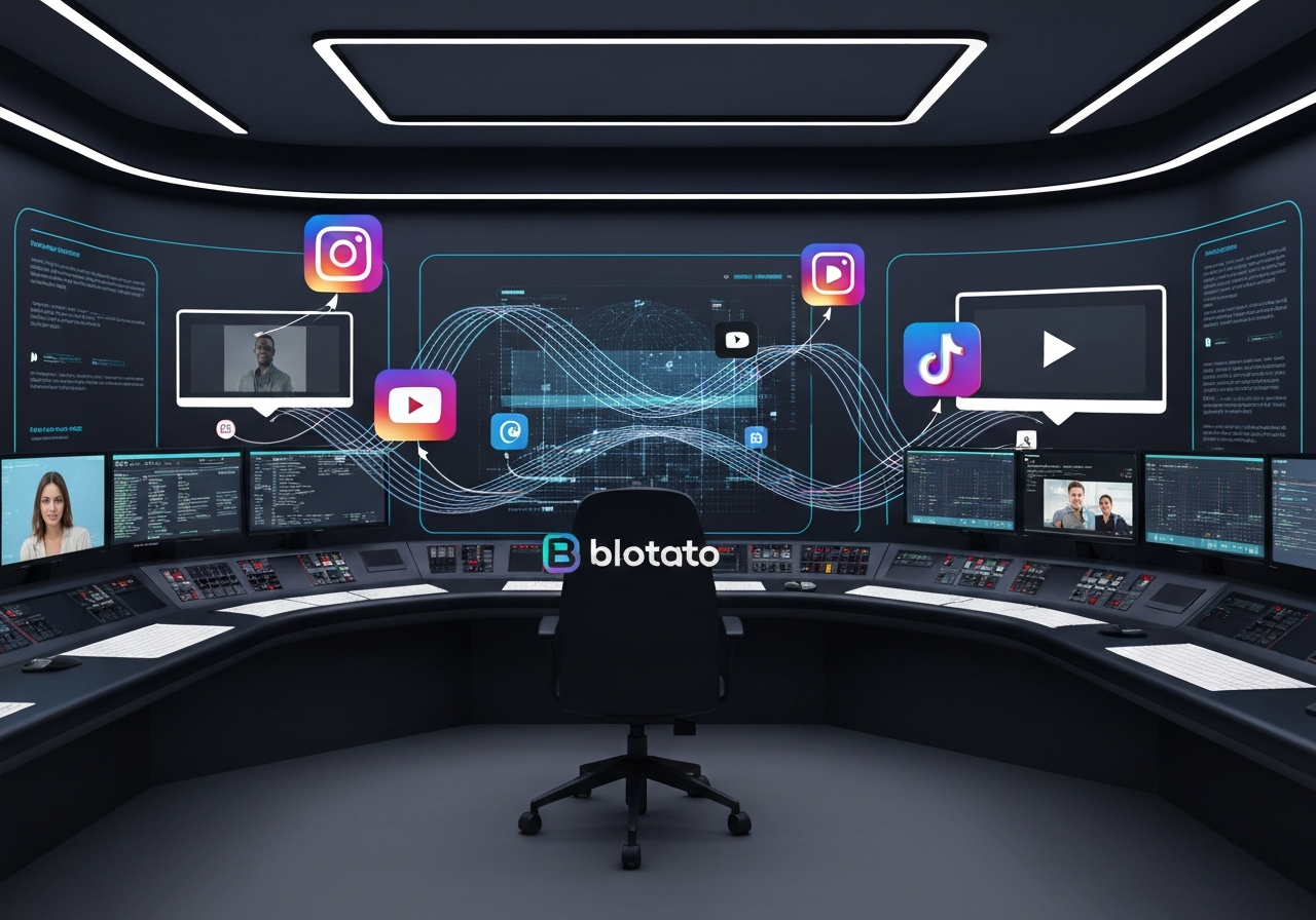 ИИ агент: Публикация видео на 9 платформ через Blotato