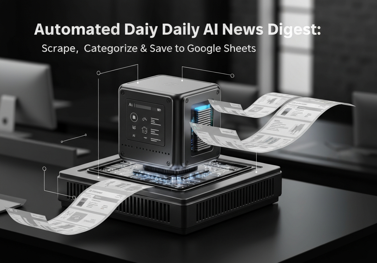 ИИ агент: Ежедневный AI‑дайджест — сбор, суммаризация и запись в Google Sheets