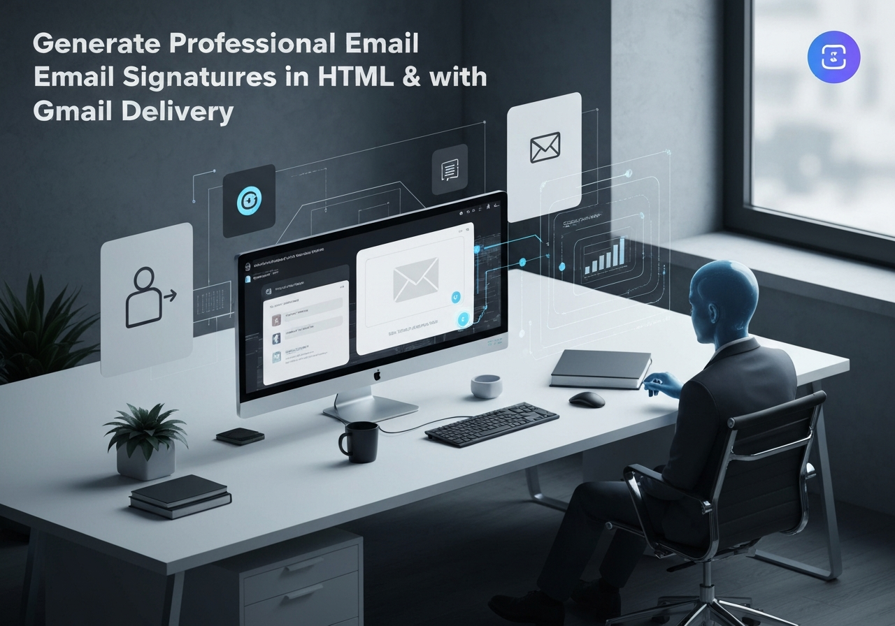 Генерация профессиональных email-подписей и отправка по Gmail