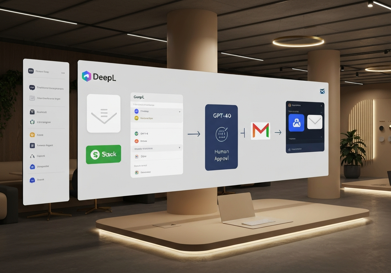 ИИ агент: Многоязычные черновики ответов на email с подтверждением в Slack
