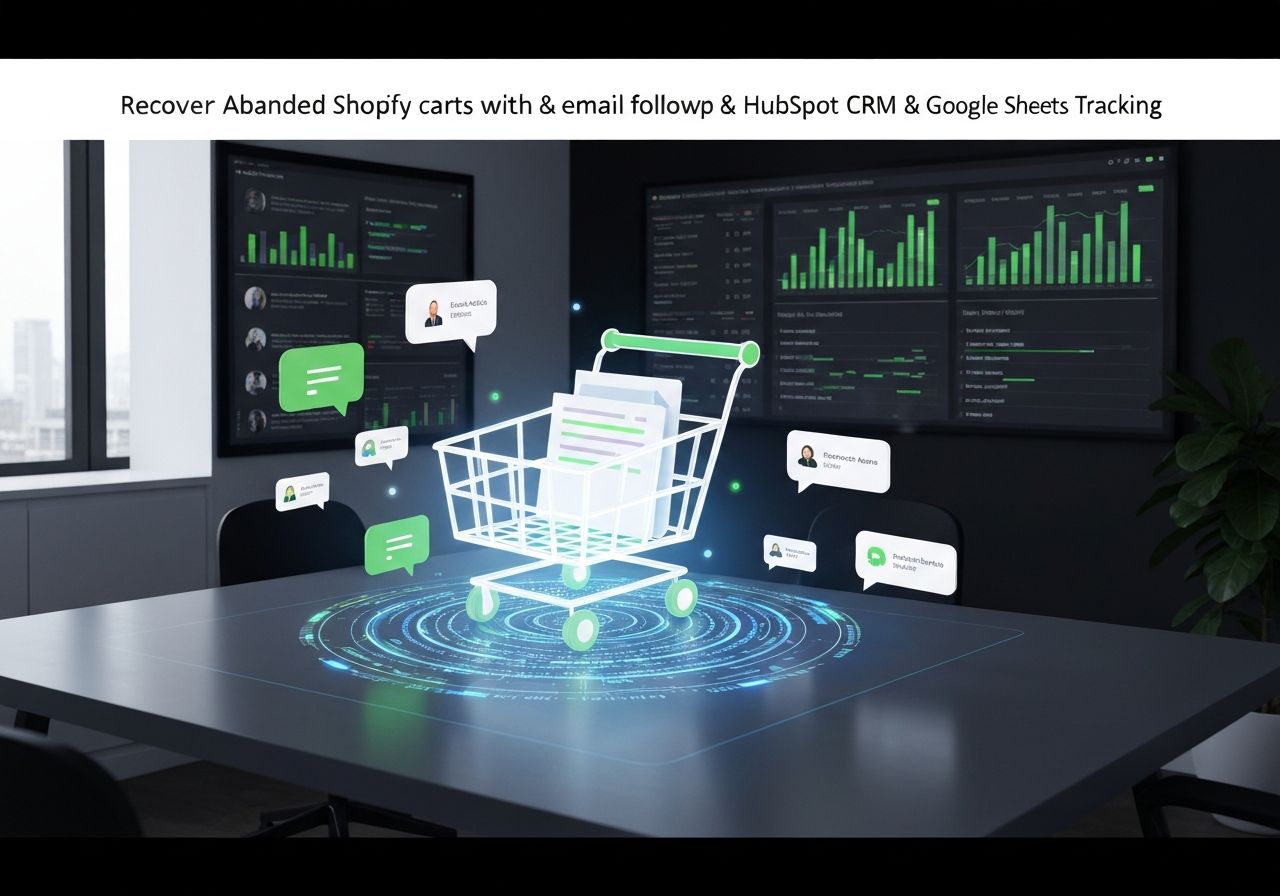 ИИ агент: Восстановление брошенных корзин — email, HubSpot и Google Sheets