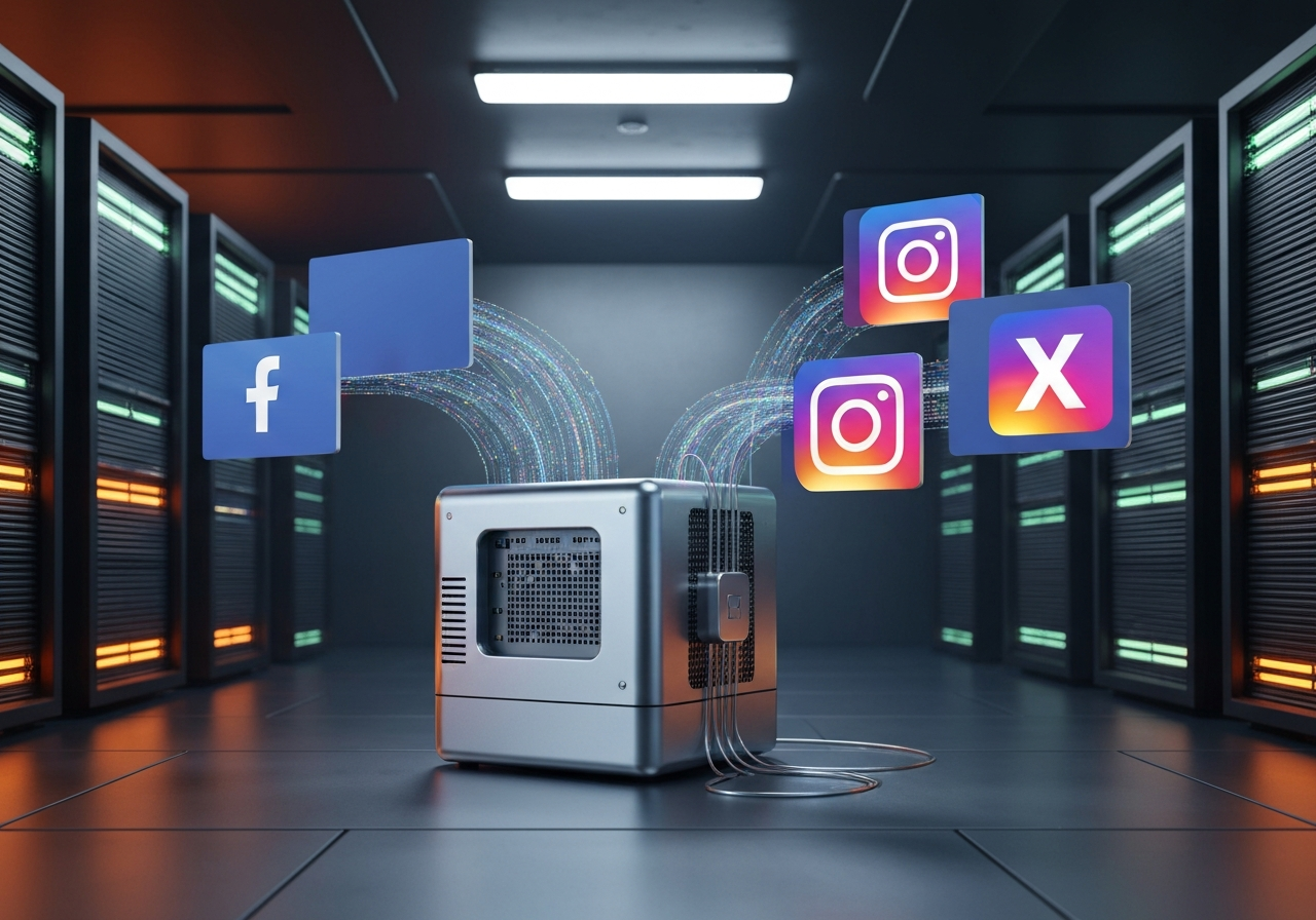 ИИ агент: Генерация AI‑фото с правкой и публикацией в Facebook, Instagram и X