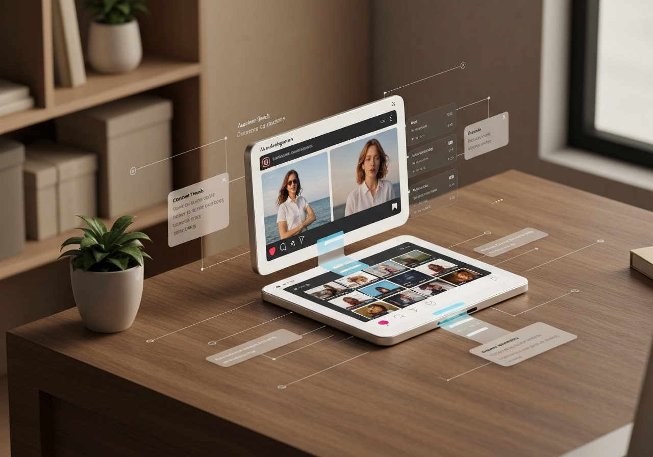 ИИ агент: Автоматический поиск и создание контента для Instagram